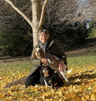 Lynn Lothman with her dogs